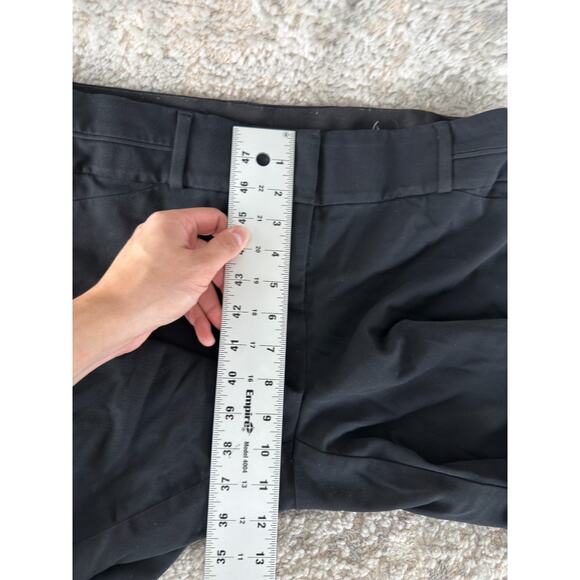 Maurices Size 9/10 Minimalist Casual Flat Front Pants Black Button Zip - Picture 4 of 11